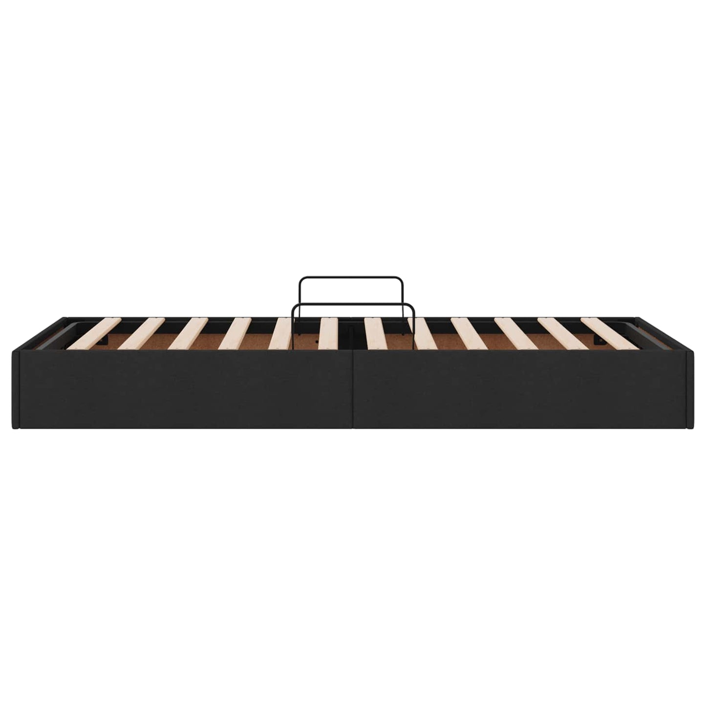 Letto ottomano con archiviazione Nero 90 x 200 cm Tessuto | homemem39