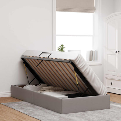 Letto ottomano con archiviazione Talpa 90 x 200 cm Tessuto | homemem39