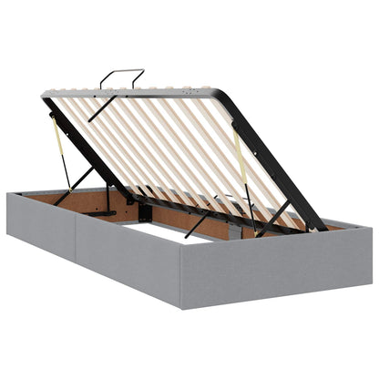 Letto ottomano Grigio chiaro 100 x 200 cm Tessuto | homemem39