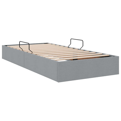 Letto ottomano Grigio chiaro 100 x 200 cm Tessuto | homemem39