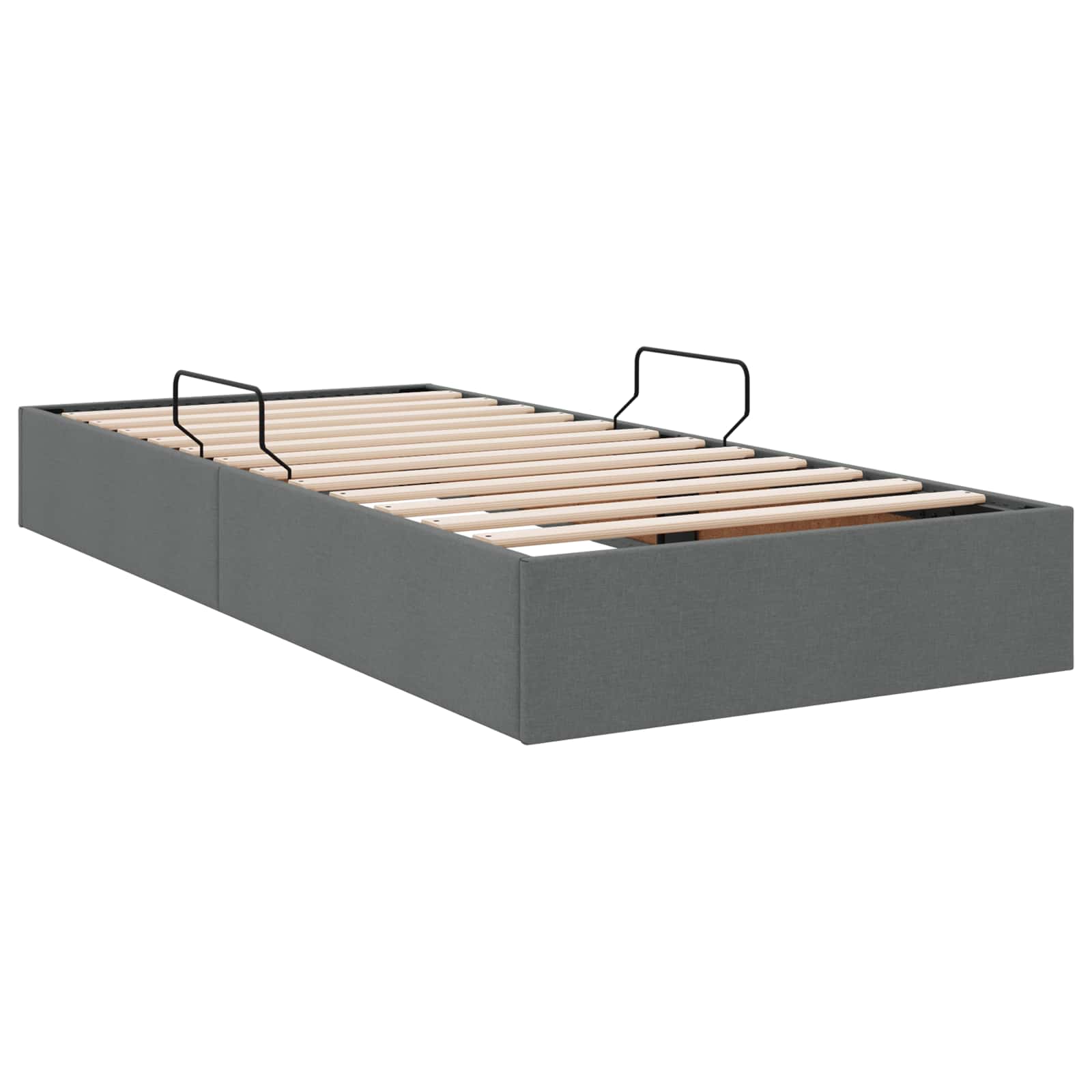 Letto ottomano Grigio scuro 100 x 200 cm Tessuto | homemem39