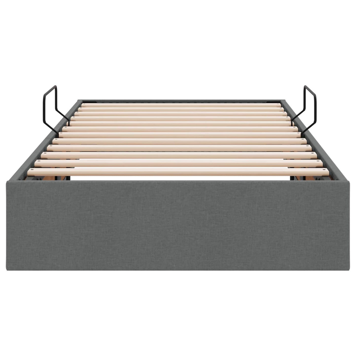 Letto ottomano Grigio scuro 100 x 200 cm Tessuto | homemem39