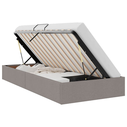 Letto ottomano con archiviazione Talpa 100 x 200 cm Tessuto | homemem39