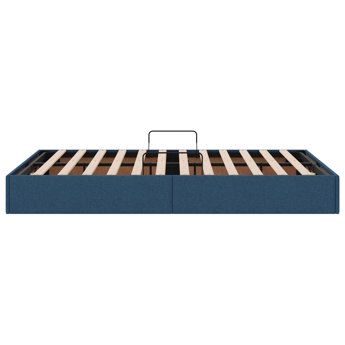 Letto ottomano con archiviazione Blu 120 x 200 cm Tessuto | homemem39