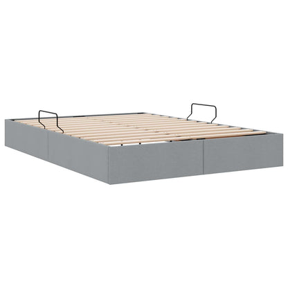 Letto ottomano Grigio chiaro 140 x 190 cm Tessuto | homemem39