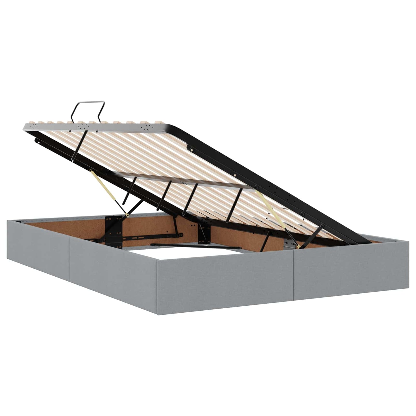 Letto ottomano Grigio chiaro 140 x 190 cm Tessuto | homemem39