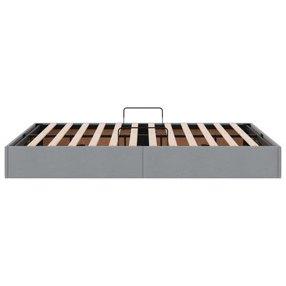 Letto ottomano Grigio chiaro 140 x 190 cm Tessuto | homemem39