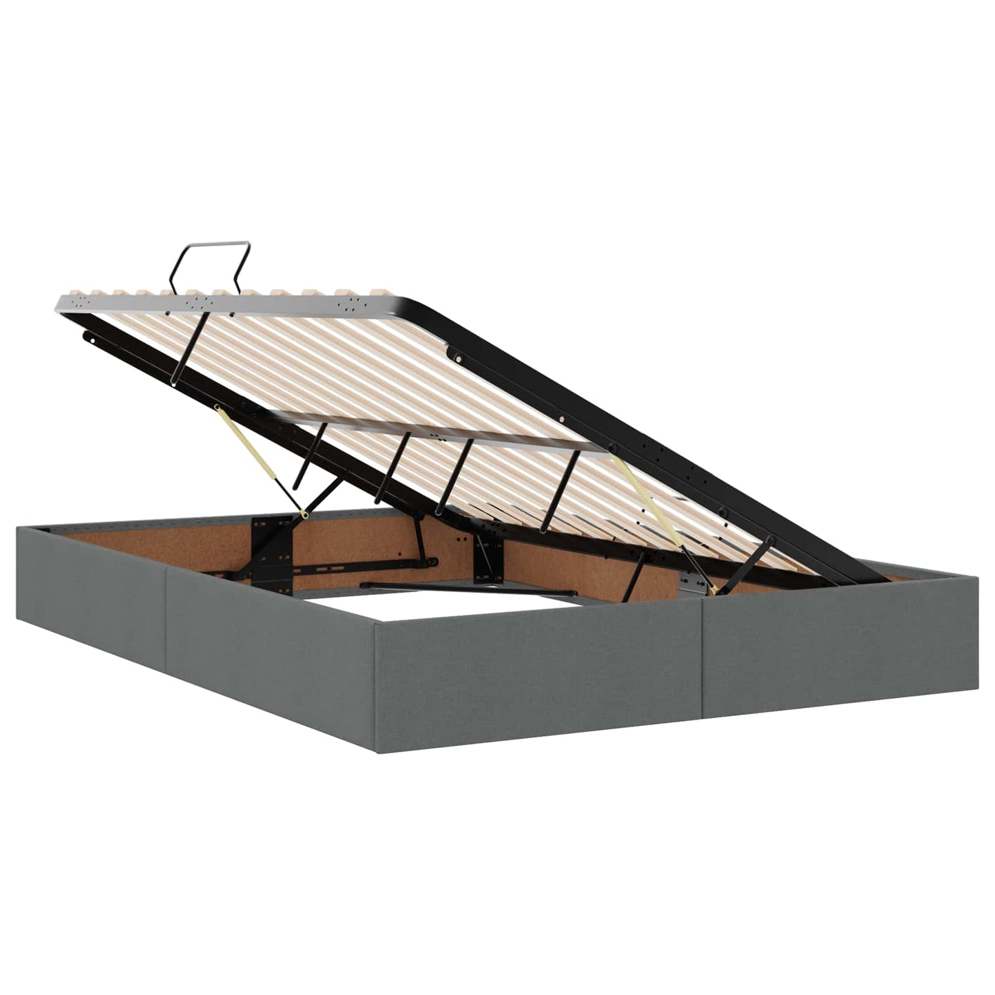 Letto ottomano Grigio scuro 140 x 190 cm Tessuto | homemem39