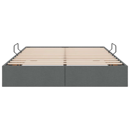 Letto ottomano Grigio scuro 140 x 190 cm Tessuto | homemem39