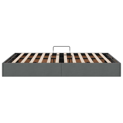 Letto ottomano Grigio scuro 140 x 190 cm Tessuto | homemem39