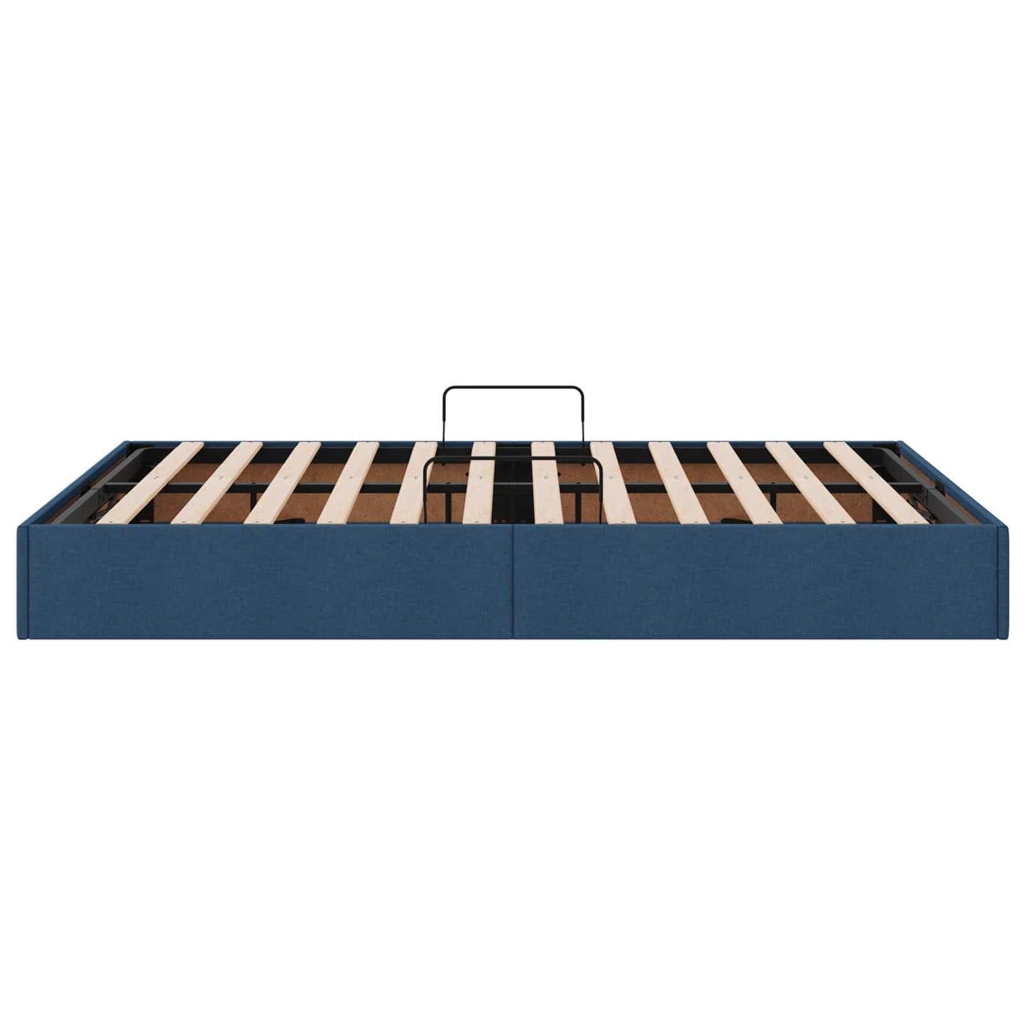 Letto ottomano con archiviazione Blu 140 x 190 cm Tessuto | homemem39