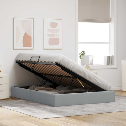 Letto ottomano Grigio chiaro 140 x 200 cm Tessuto | homemem39