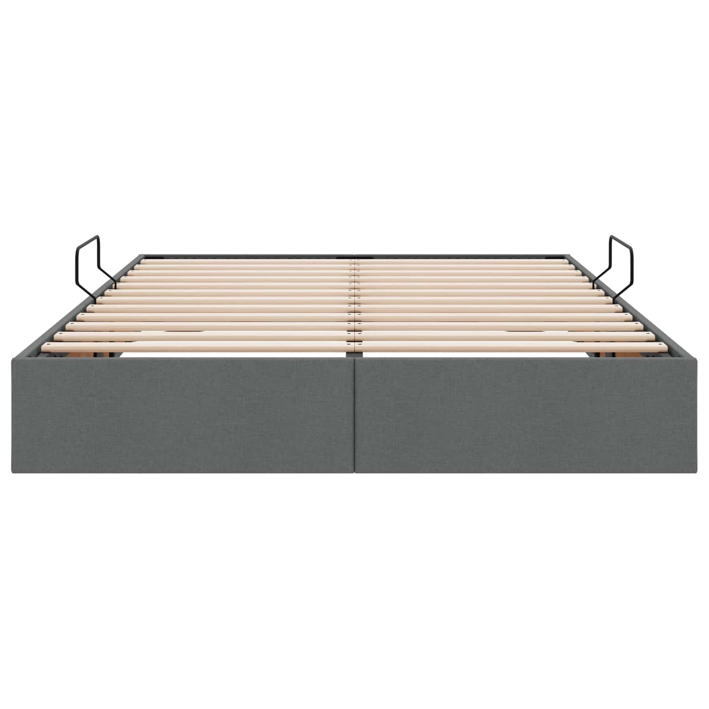 Letto ottomano Grigio scuro 140 x 200 cm Tessuto | homemem39