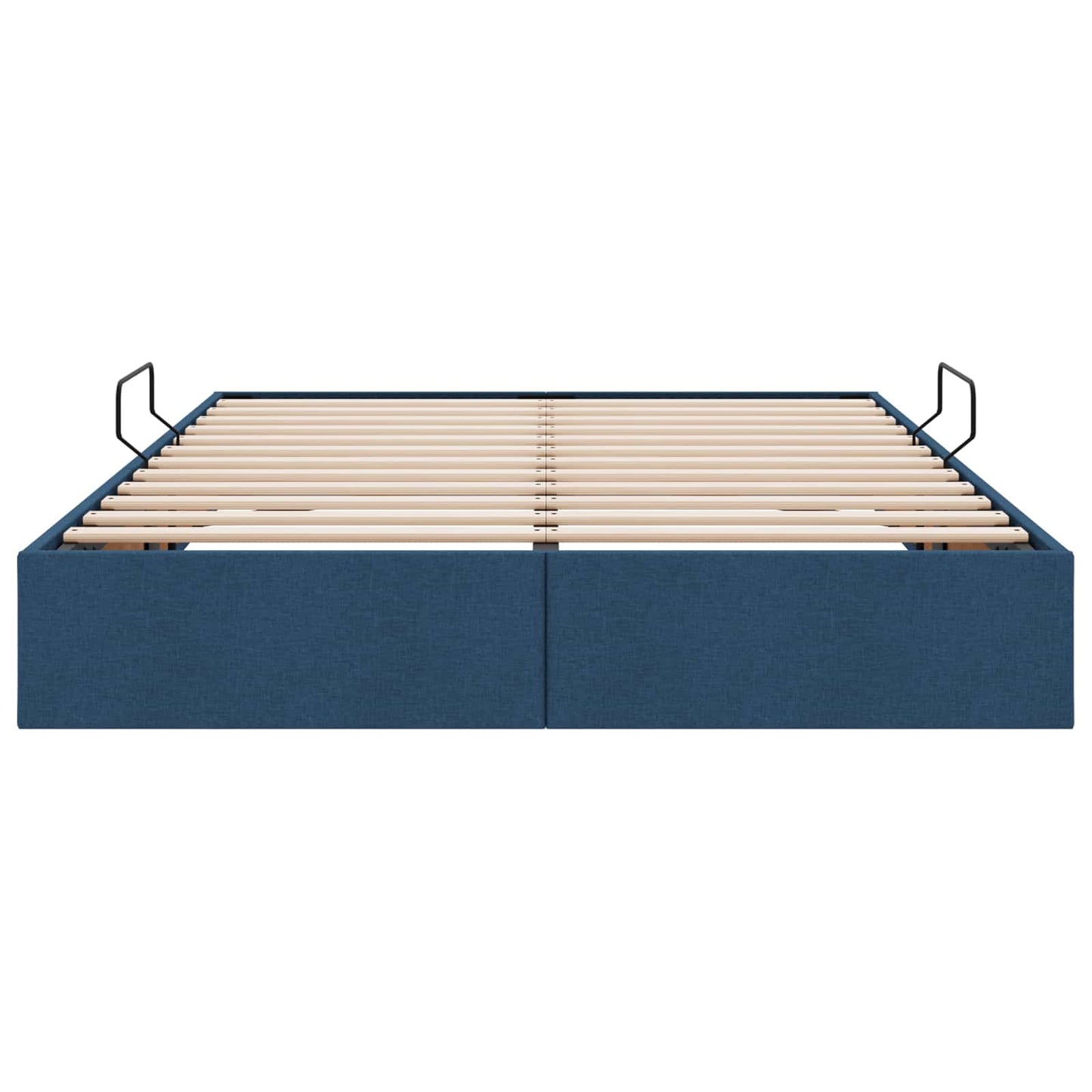 Letto ottomano con archiviazione Blu 140 x 200 cm Tessuto | homemem39