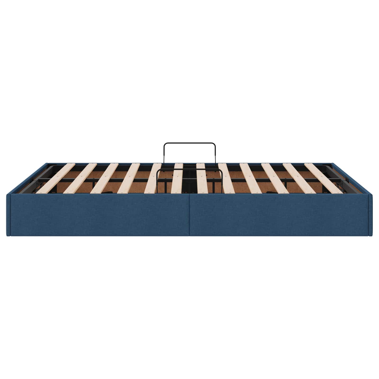 Letto ottomano con archiviazione Blu 140 x 200 cm Tessuto | homemem39