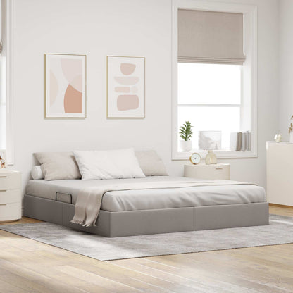 Letto ottomano con archiviazione Talpa 160 x 200 cm Tessuto | homemem39