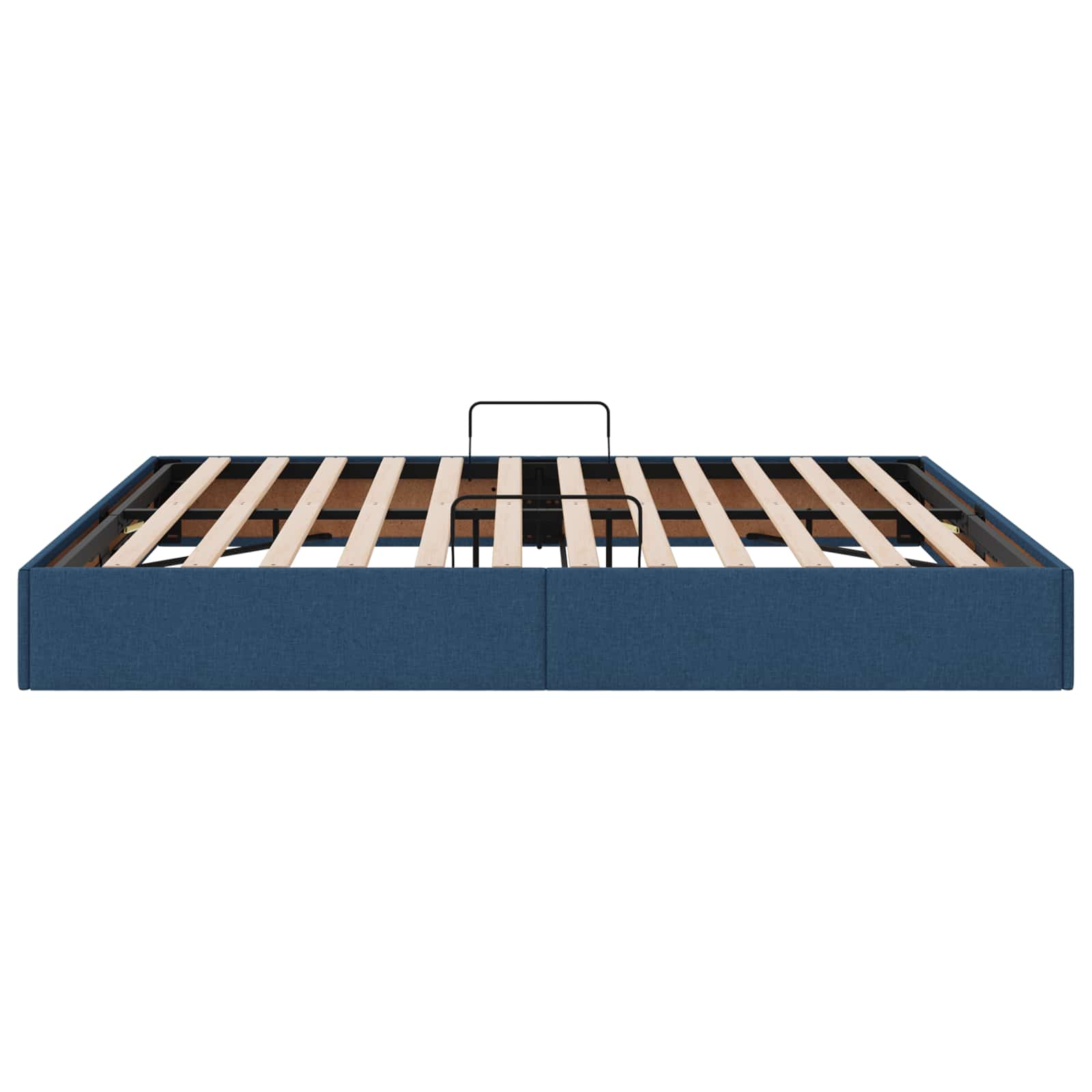 Letto ottomano con archiviazione Blu 160 x 200 cm Tessuto | homemem39
