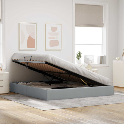 Letto ottomano Grigio chiaro 180 x 200 cm Tessuto | homemem39