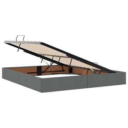 Letto ottomano Grigio scuro 180 x 200 cm Tessuto | homemem39