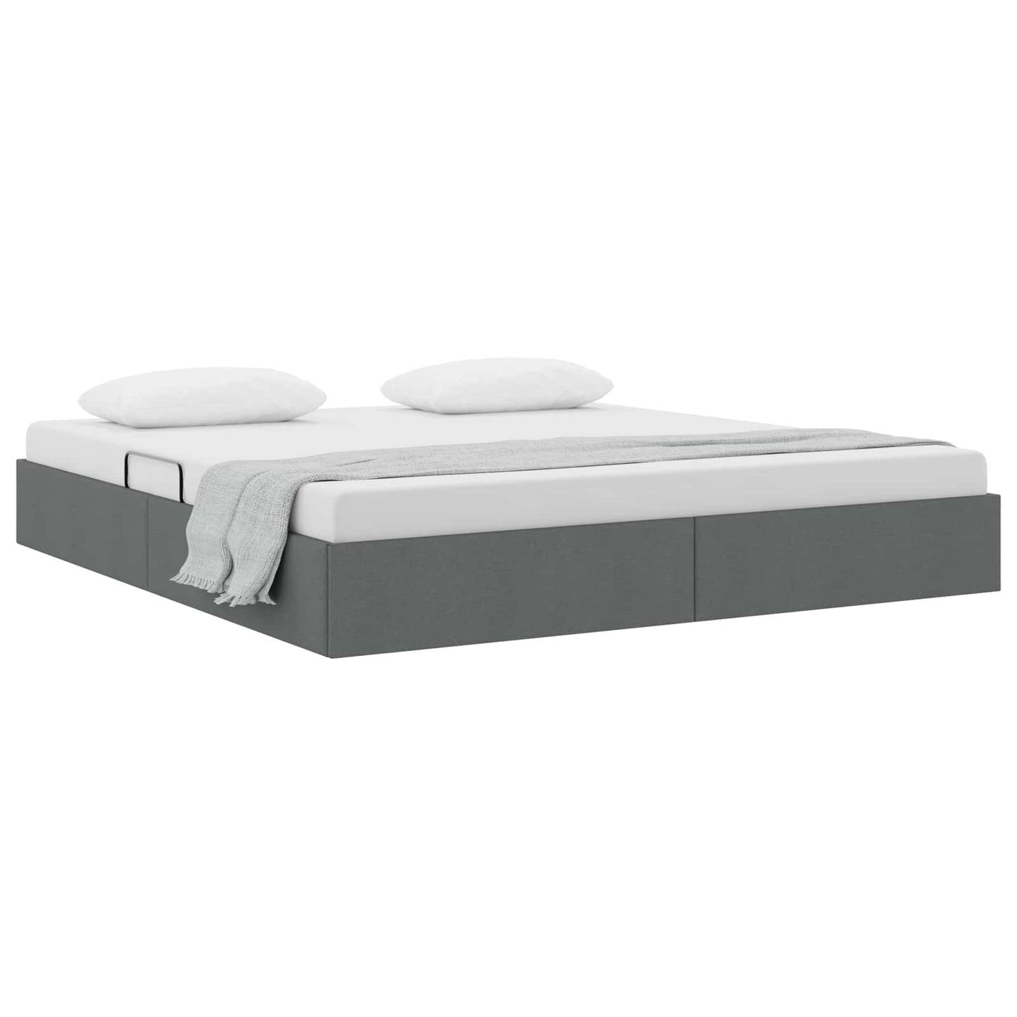 Letto ottomano Grigio scuro 180 x 200 cm Tessuto | homemem39