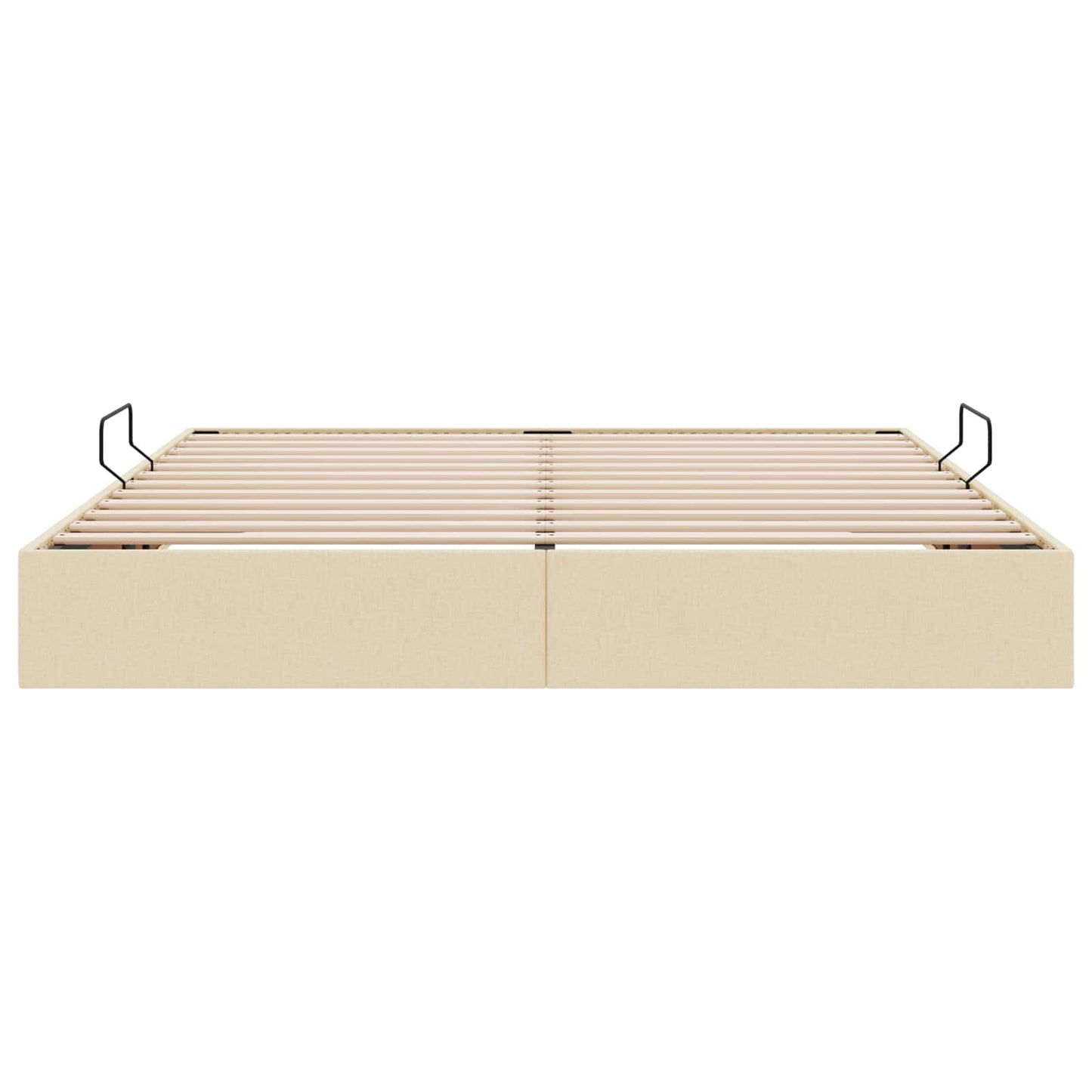 Letto ottomano con archiviazione Crema 180 x 200 cm Tessuto | homemem39