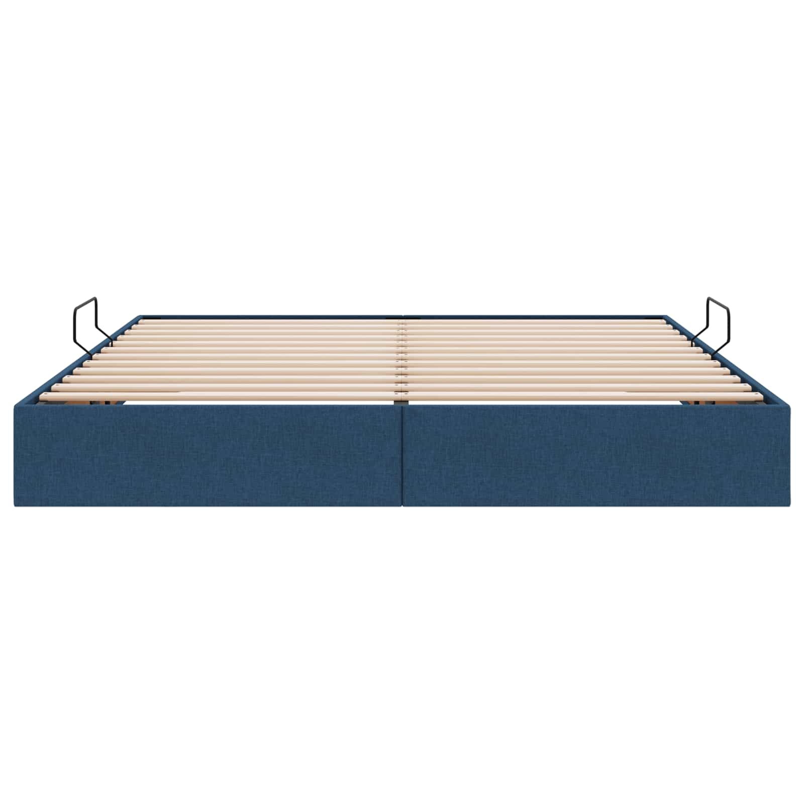 Letto ottomano con archiviazione Blu 180 x 200 cm Tessuto | homemem39