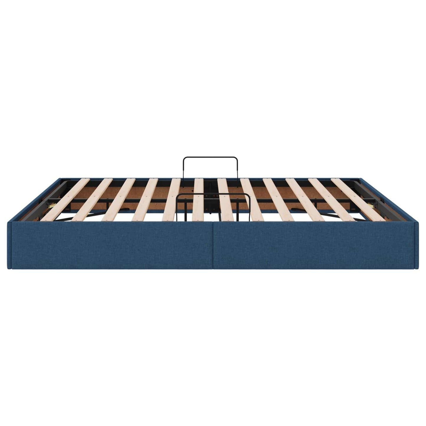 Letto ottomano con archiviazione Blu 180 x 200 cm Tessuto | homemem39