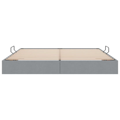 Letto ottomano Grigio chiaro 200 x 200 cm Tessuto | homemem39