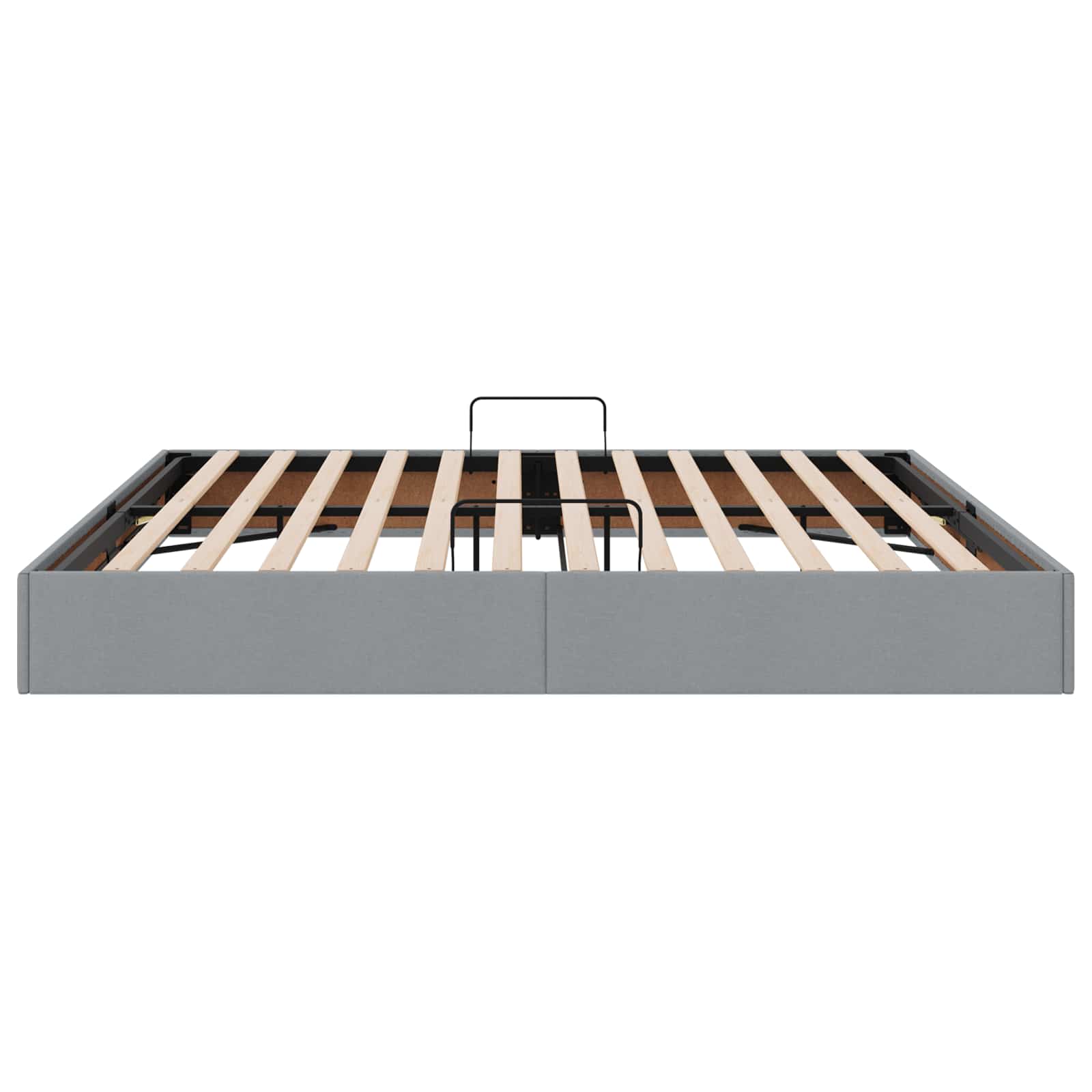 Letto ottomano Grigio chiaro 200 x 200 cm Tessuto | homemem39