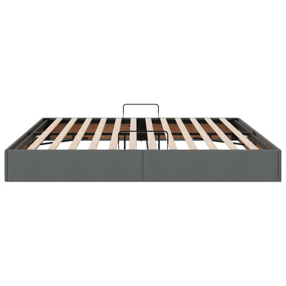 Letto ottomano Grigio scuro 200 x 200 cm Tessuto | homemem39