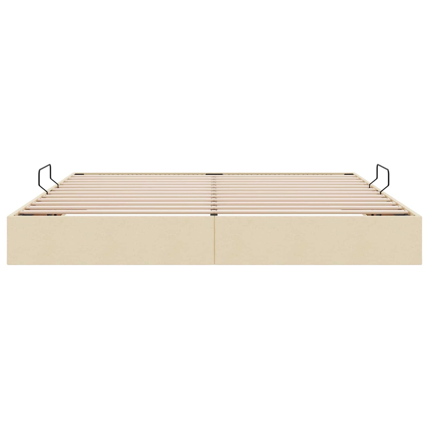 Letto ottomano con archiviazione Crema 200 x 200 cm Tessuto | homemem39
