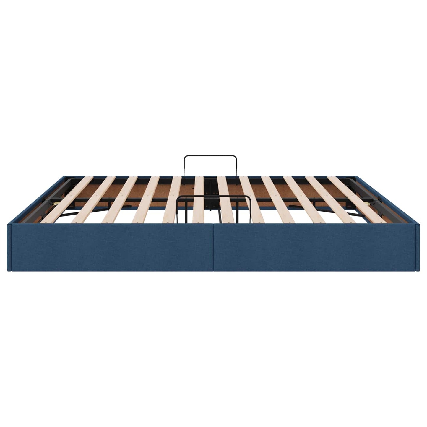 Letto ottomano con archiviazione Blu 200 x 200 cm Tessuto | homemem39