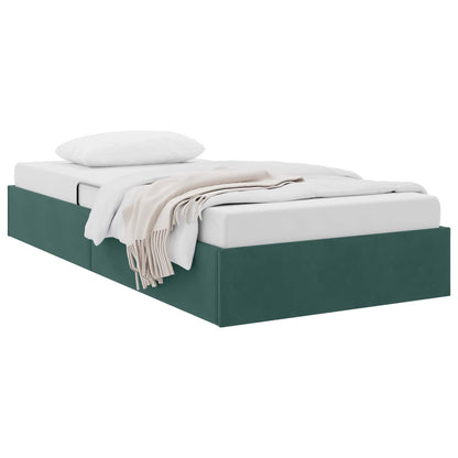 Letto ottomano Verde Scuro 90 x 190 cm Velluto | homemem39