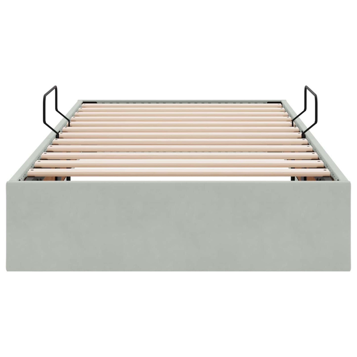 Letto ottomano Grigio Chiaro 90 x 200 cm Velluto | homemem39