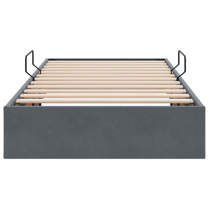 Letto ottomano Grigio Scuro 90 x 200 cm Velluto | homemem39