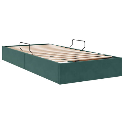 Letto ottomano Verde Scuro 90 x 200 cm Velluto | homemem39