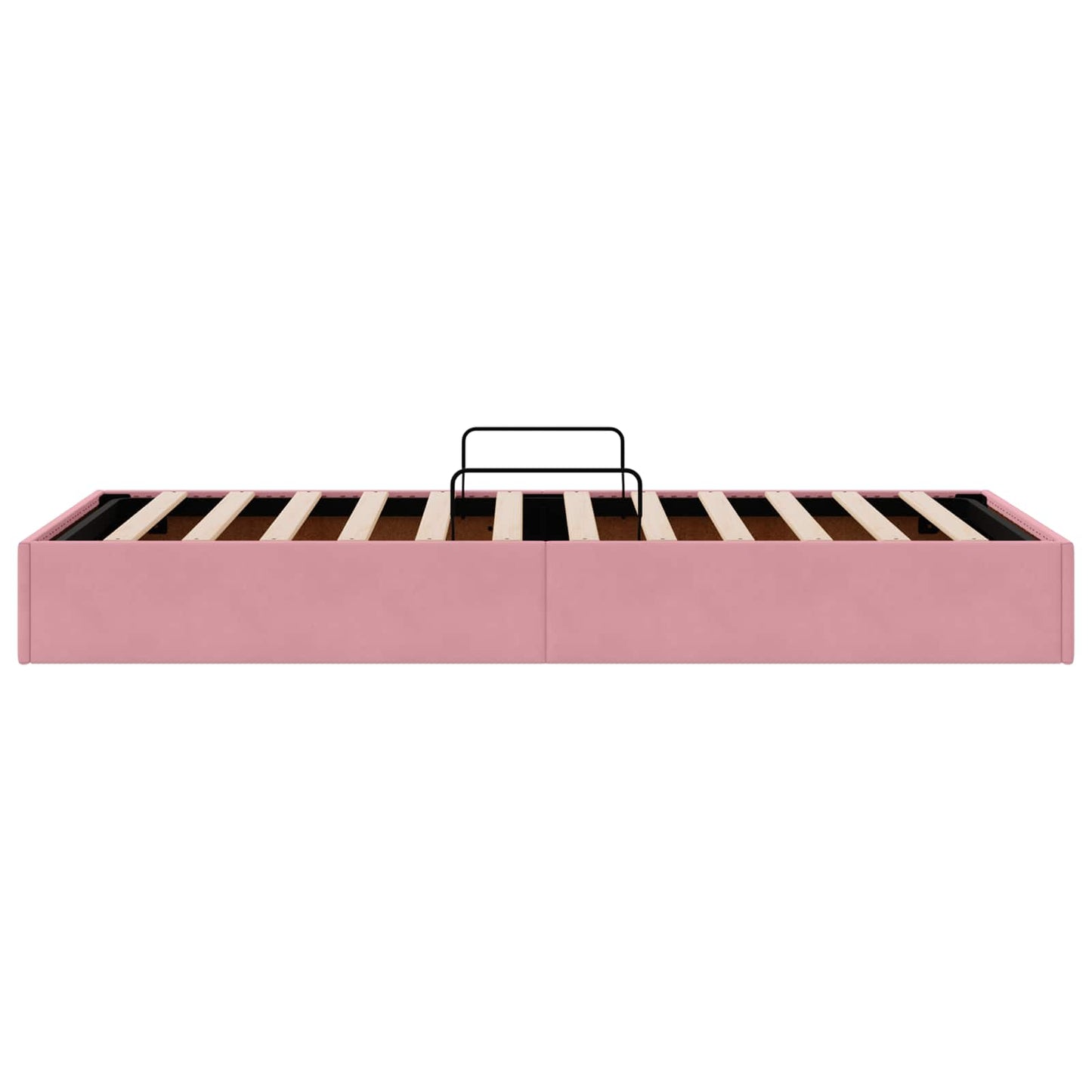 Letto ottomano con archiviazione Rosa 90 x 200 cm Velluto | homemem39