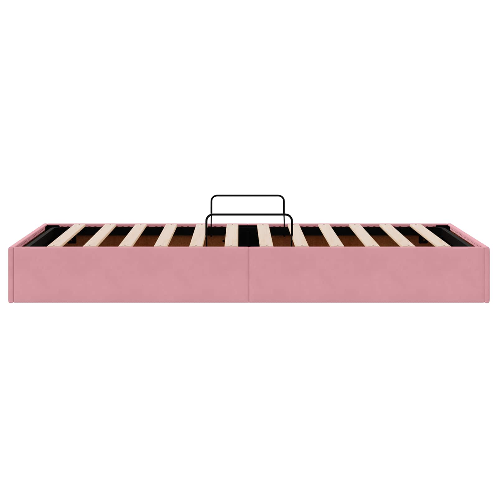 Letto ottomano con archiviazione Rosa 90 x 200 cm Velluto | homemem39