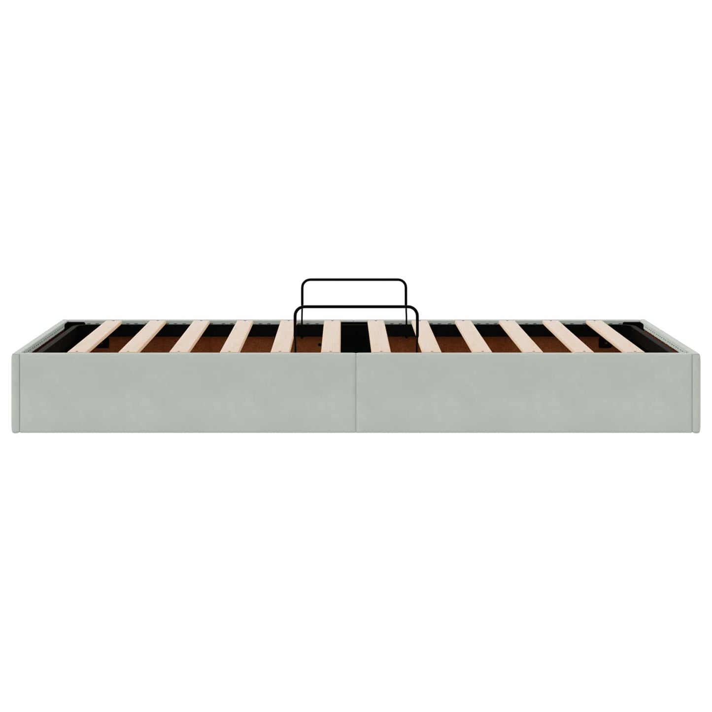 Letto ottomano Grigio Chiaro 100 x 200 cm Velluto | homemem39