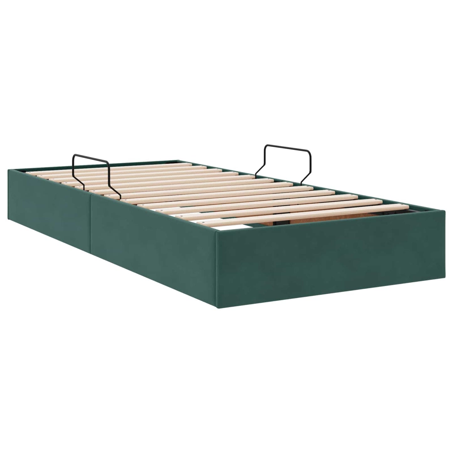 Letto ottomano Verde Scuro 100 x 200 cm Velluto | homemem39