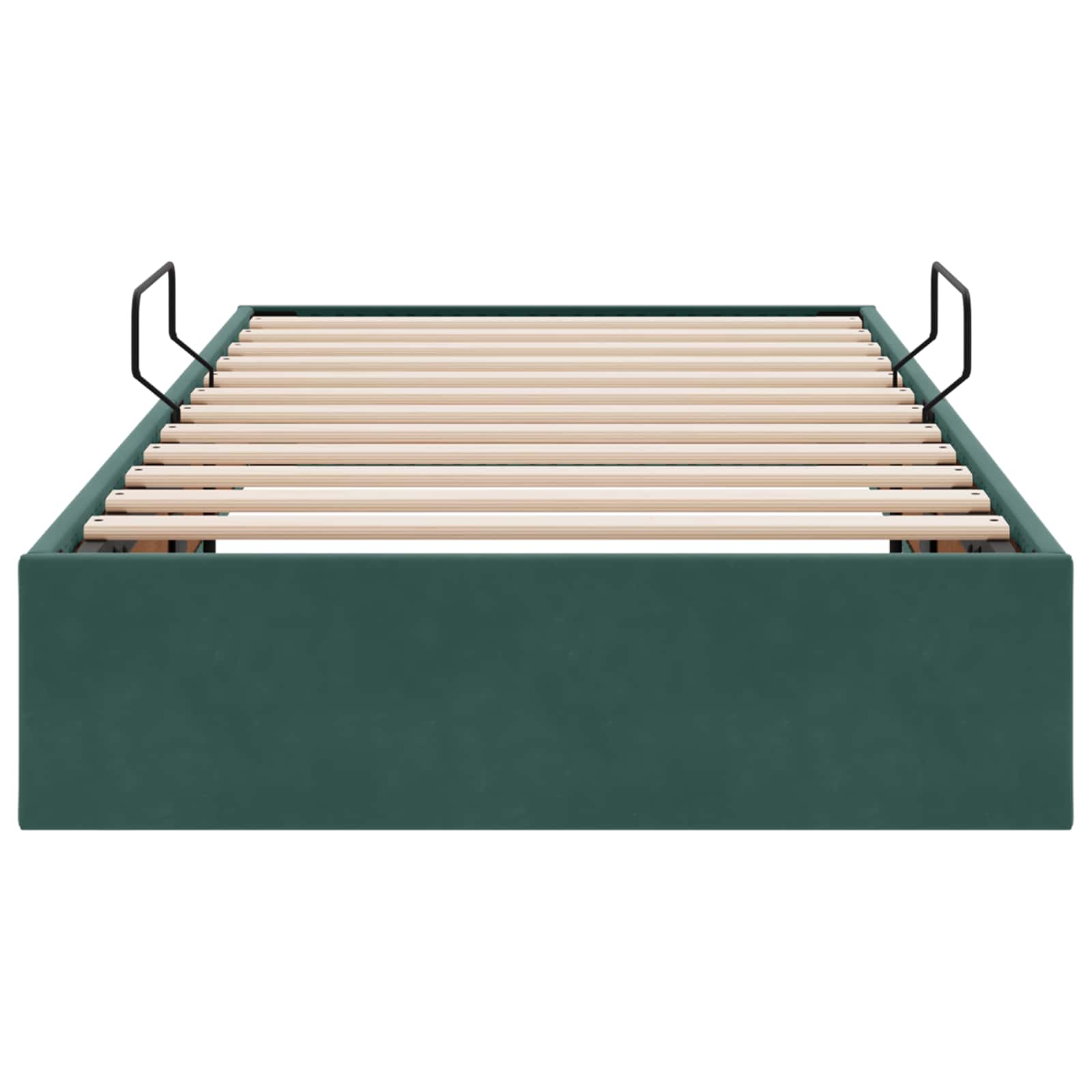 Letto ottomano Verde Scuro 100 x 200 cm Velluto | homemem39