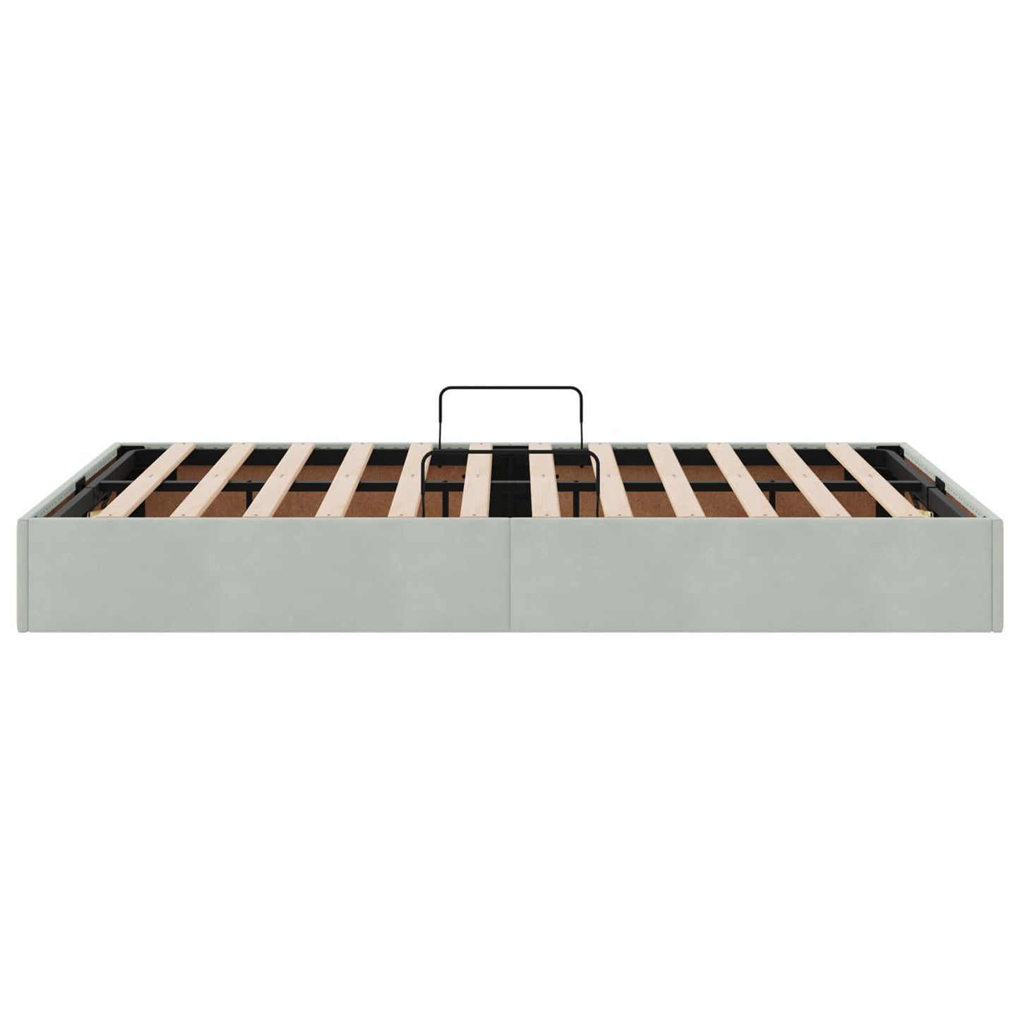 Letto ottomano Grigio Chiaro 120 x 200 cm Velluto