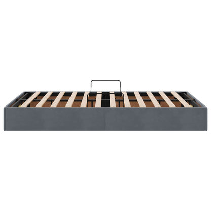 Letto ottomano Grigio Scuro 120 x 200 cm Velluto | homemem39
