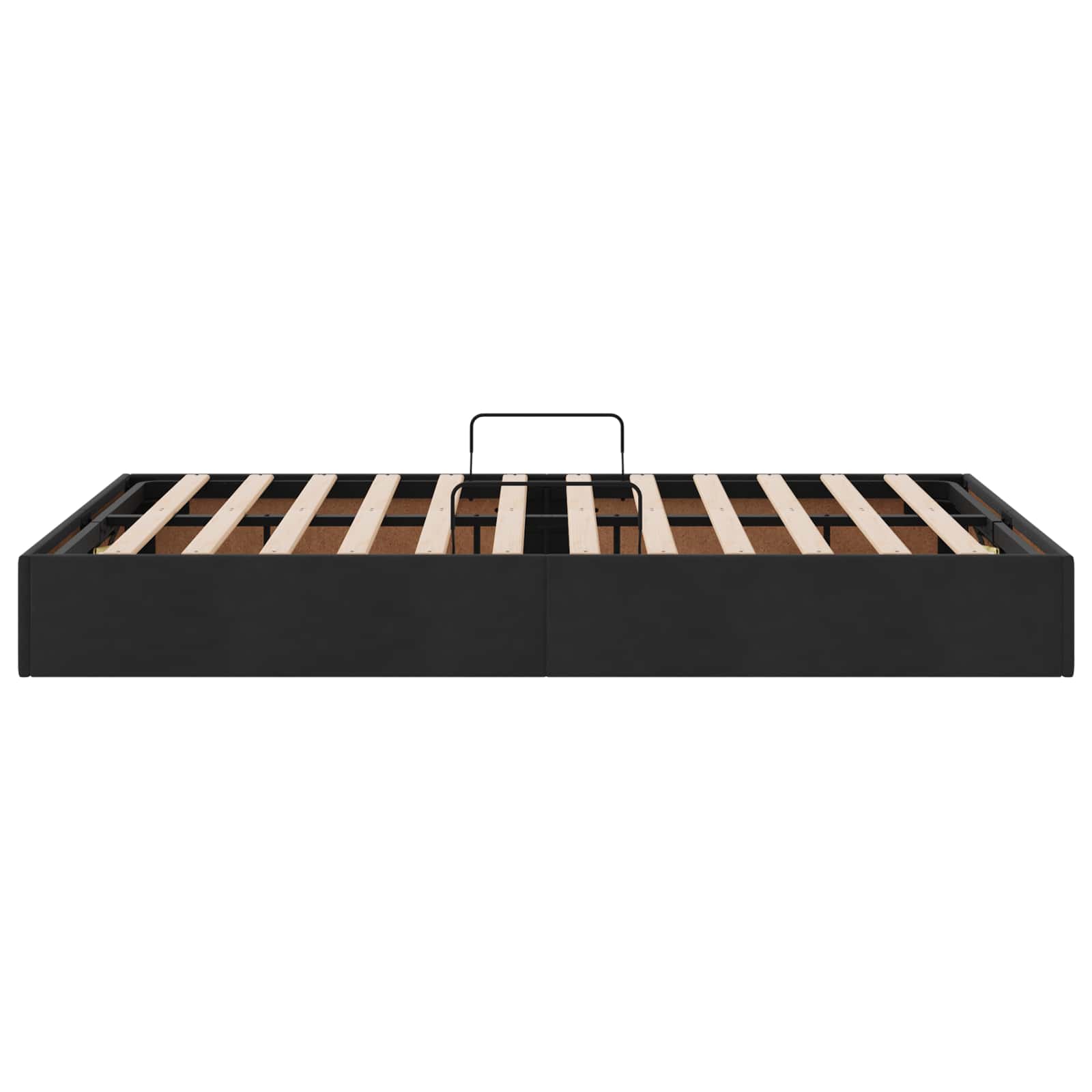 Letto ottomano con archiviazione Nero 120 x 200 cm Velluto | homemem39