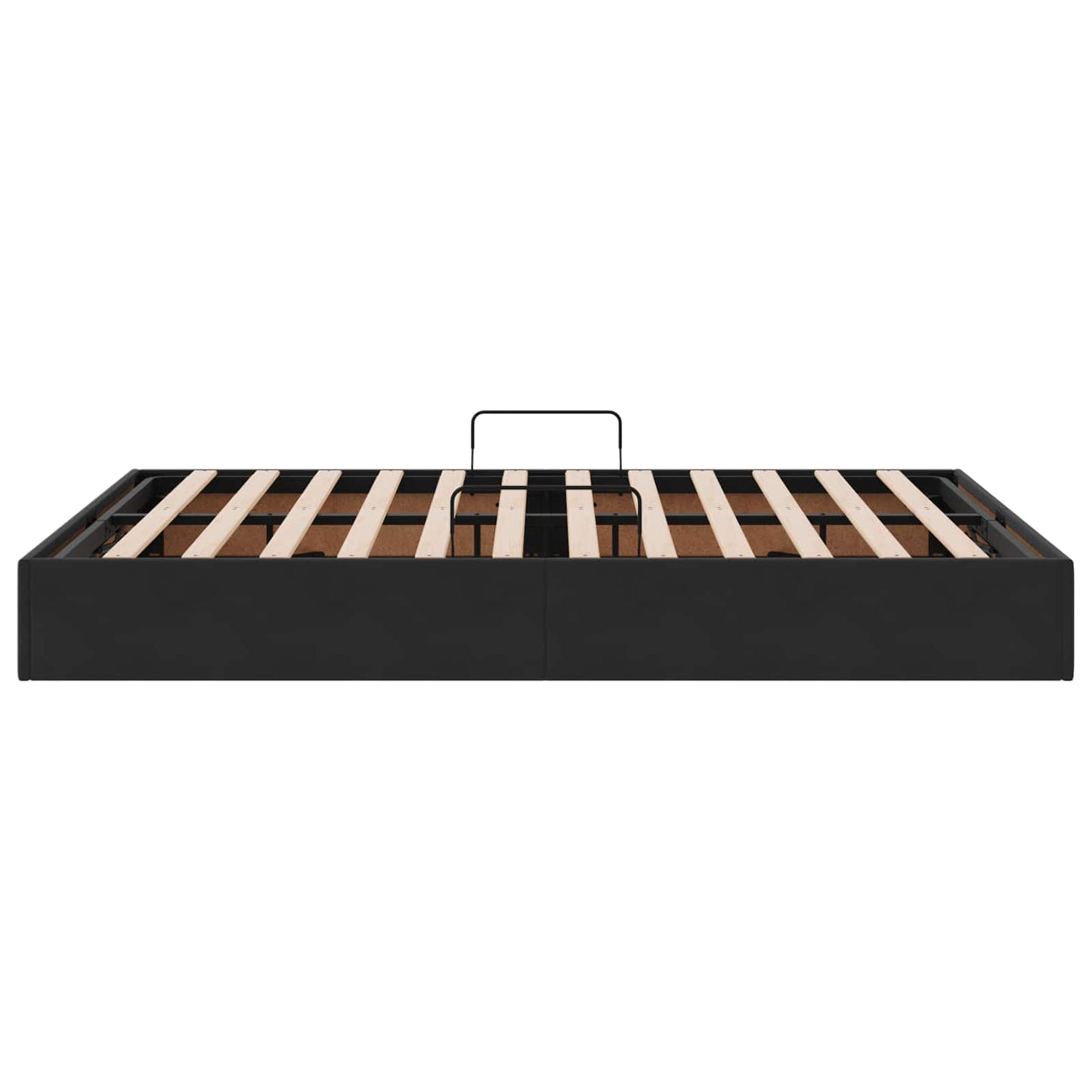 Letto ottomano con archiviazione Nero 140 x 190 cm Velluto | homemem39