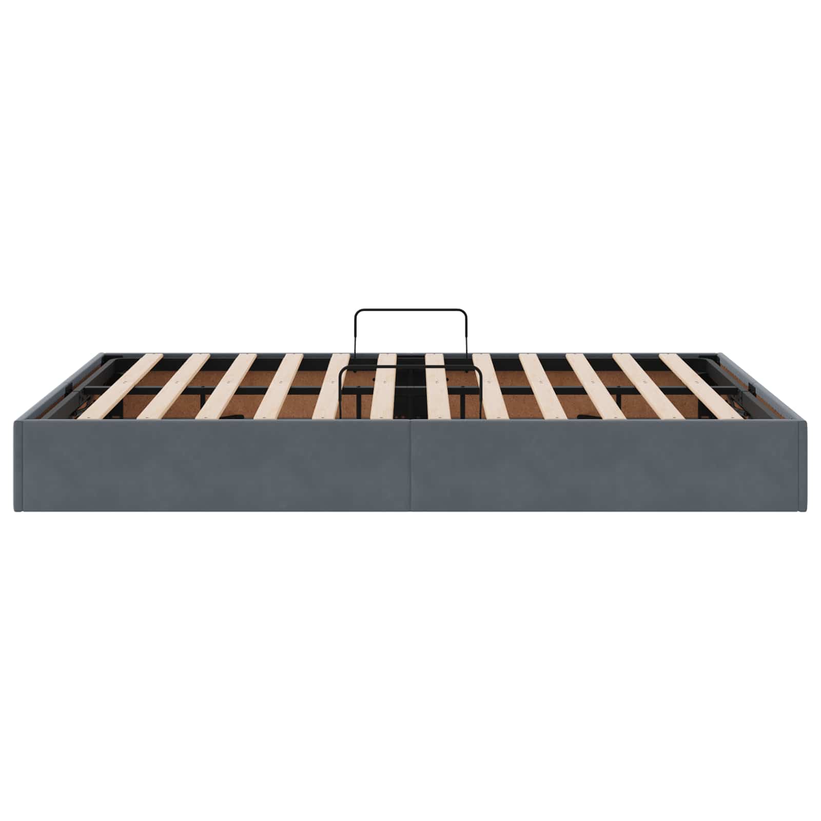 Letto ottomano Grigio Scuro 140 x 200 cm Velluto | homemem39
