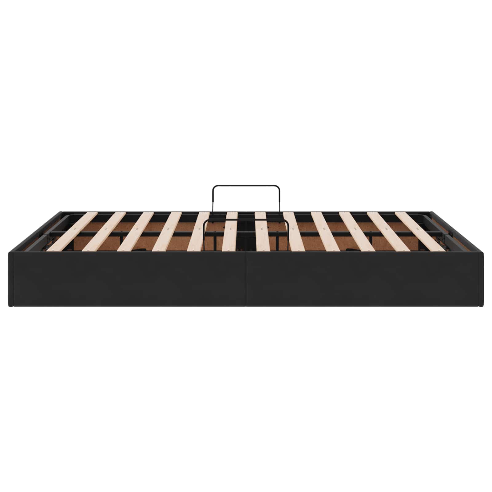Letto ottomano con archiviazione Nero 140 x 200 cm Velluto | homemem39