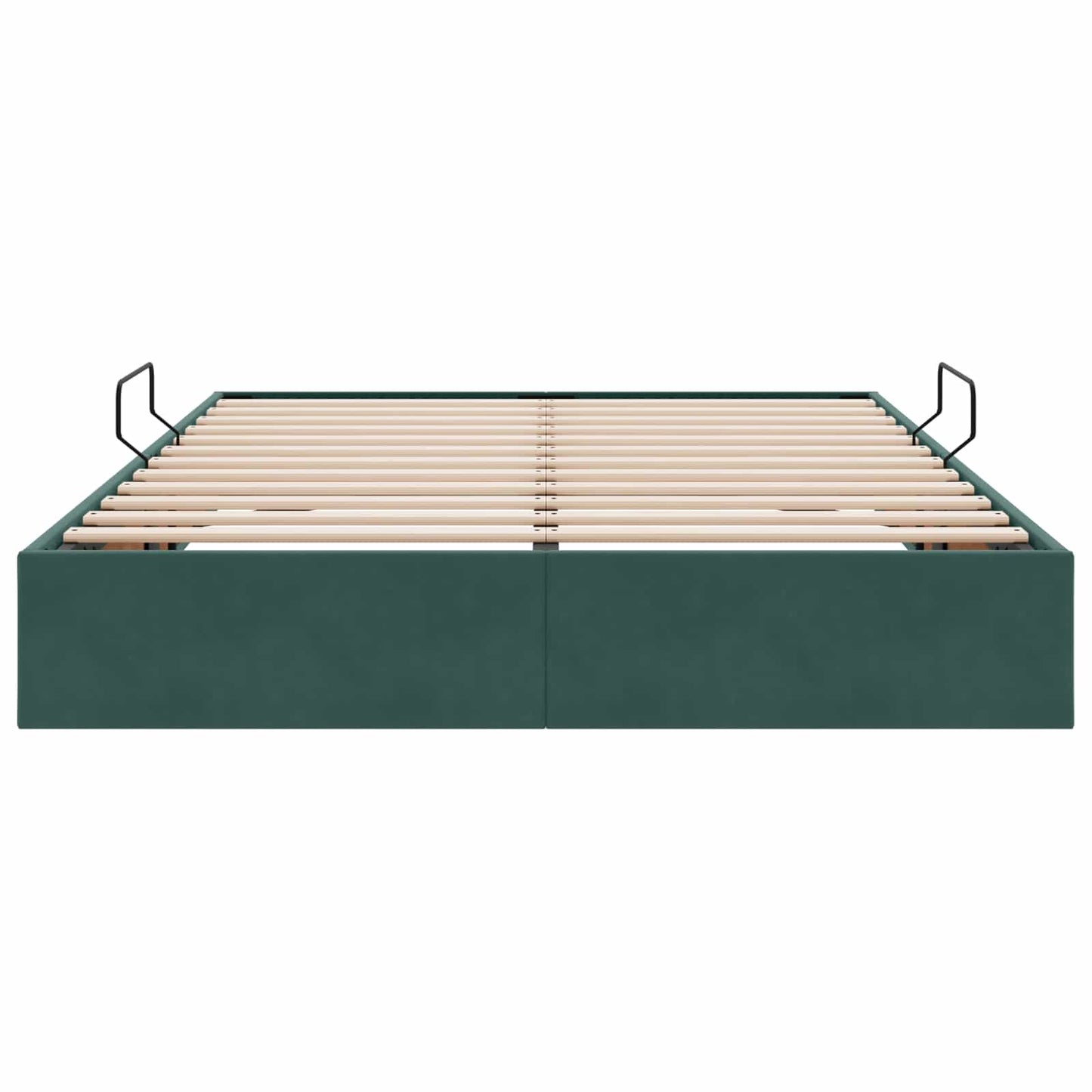 Letto ottomano Verde Scuro 140 x 200 cm Velluto | homemem39