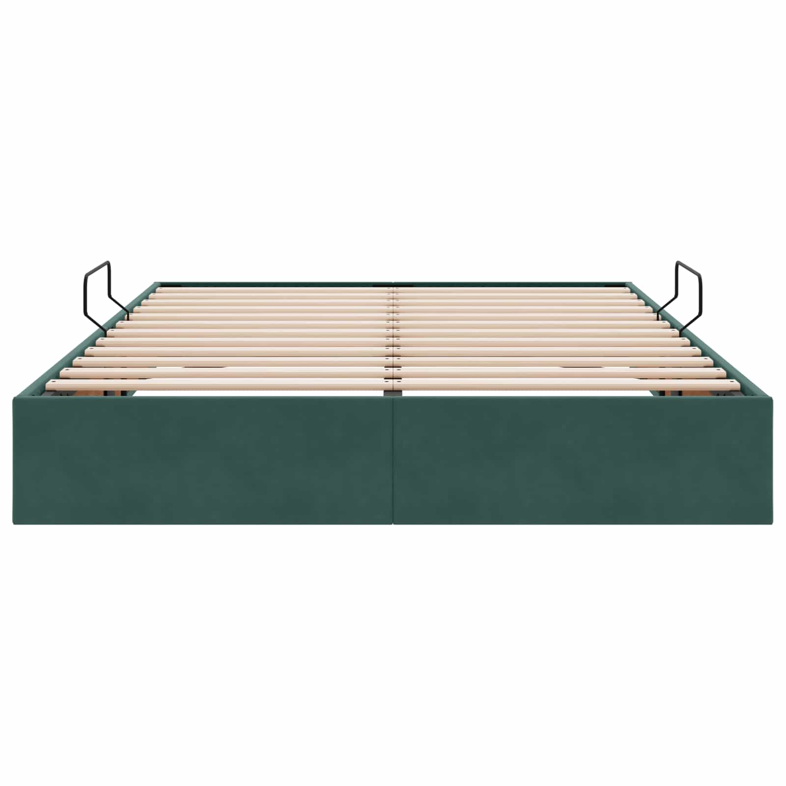 Letto ottomano Verde Scuro 140 x 200 cm Velluto | homemem39