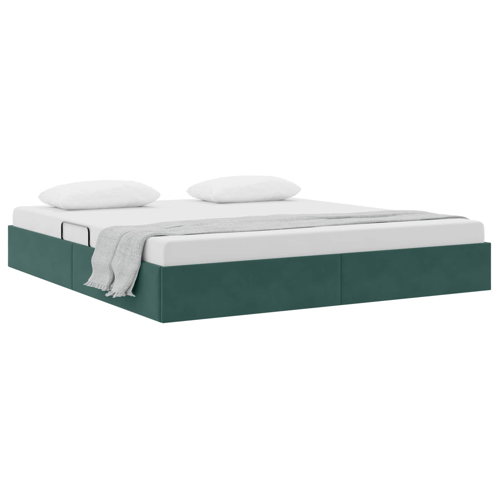 Letto ottomano Verde Scuro 160 x 200 cm Velluto | homemem39